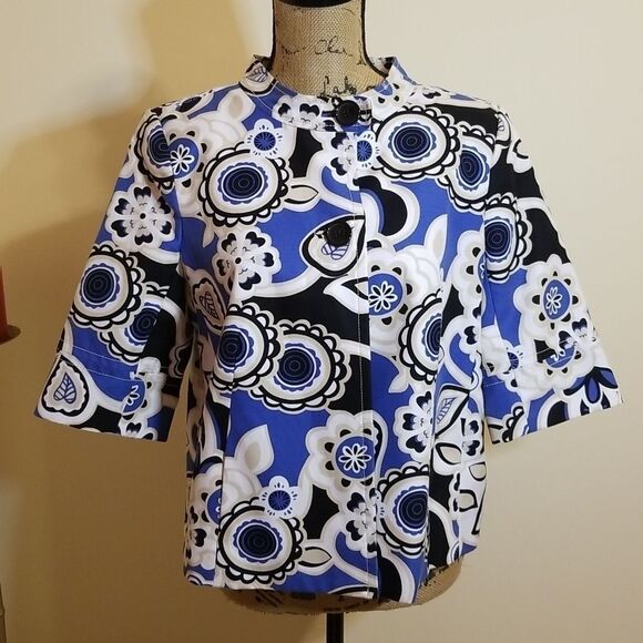 Madison Floral print Double Stitched Jacket size Medium - Picture 2 of 11